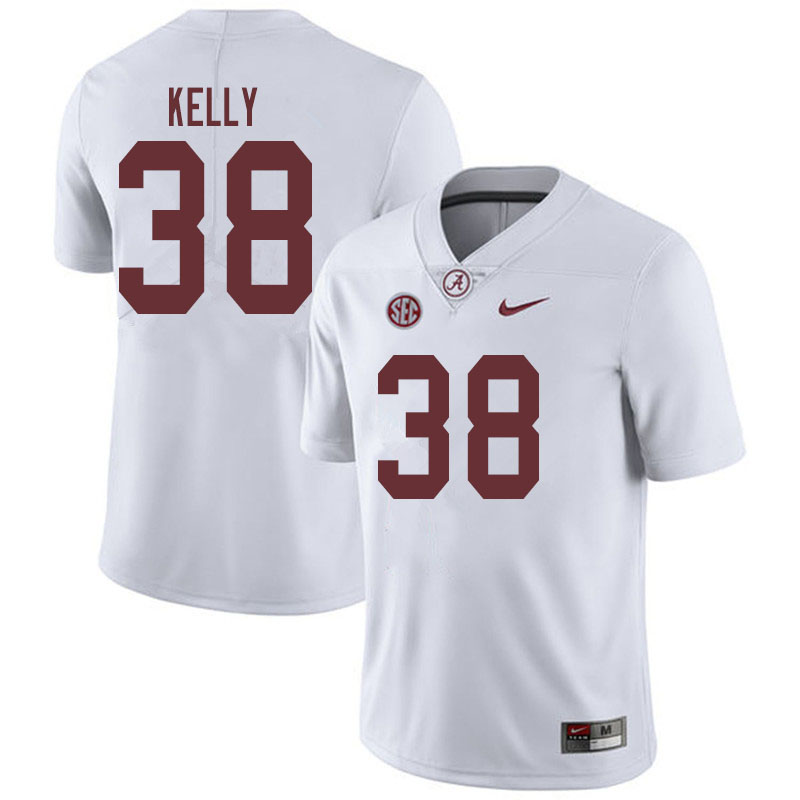 Alabama Crimson Tide Men's Sean Kelly #38 White NCAA Nike Authentic Stitched 2019 College Football Jersey EU16Z27TB